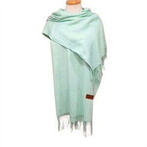 Cashmere Blend Mint Green Scarf/Wrap